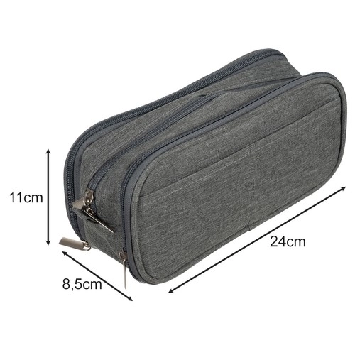 Trojni etui - sivi Maaleo 24512