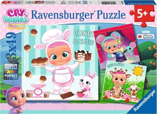 Sestavljanka RAVENSBURGER Cry Babies Magic Tears 3×49 koščkov