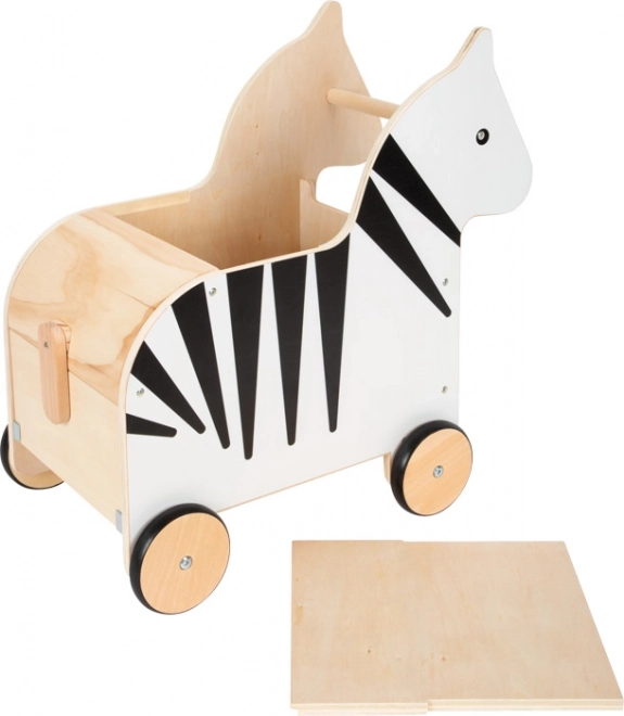 Majhen zaboj za igrače Zebra »Divje živali«