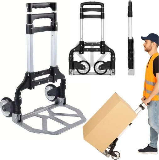 Lahek zložljiv transportni voziček iz aluminija 70 kg