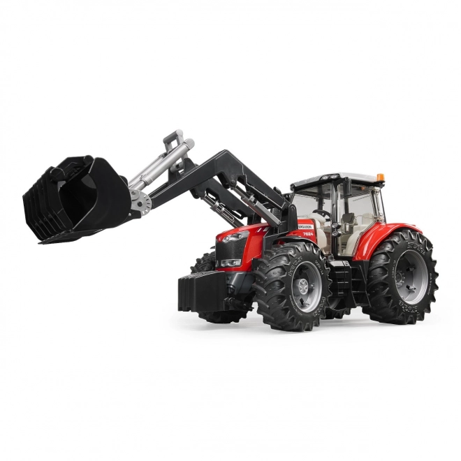 Traktor Bruder Massey Ferguson 7624 s čelnim nakladačem