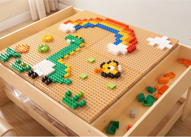 Igralni komplet MASTERKIDZ STEM s 563 deli in 4 dodatki za ploščo