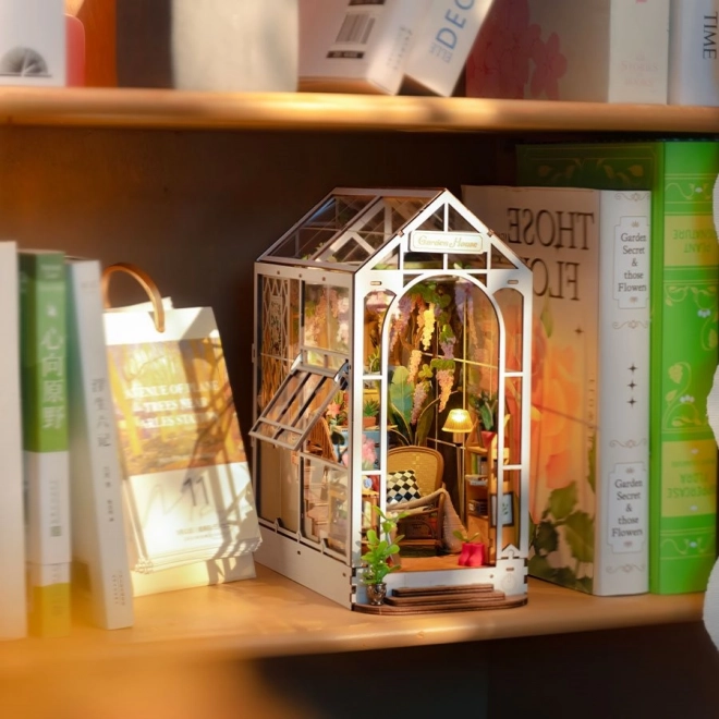 RoboTime 3D sestavljanka Knjižna polica Garden House (lesena)