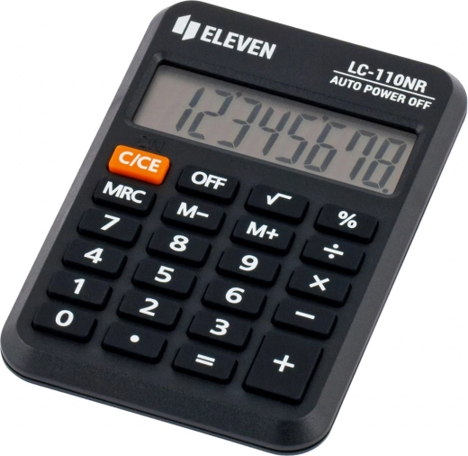 Žepni kalkulator ELEVEN črna