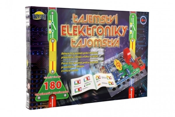 Skrivnosti elektronike 180 eksperimentov na baterije v škatli 42x28,5x4cm od 6 let