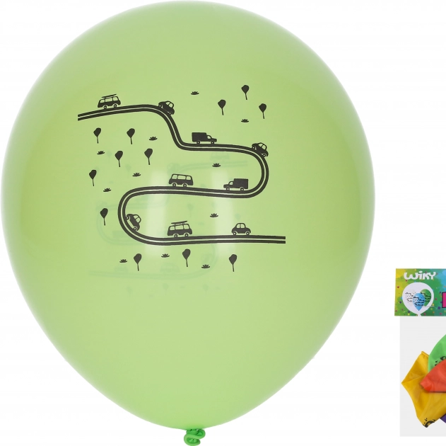 Nafukljivi baloni 30 cm – promet, komplet 5 kos