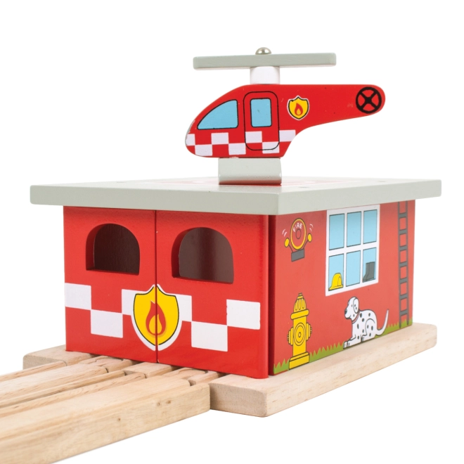 Akcijski heliport in priložen helikopter