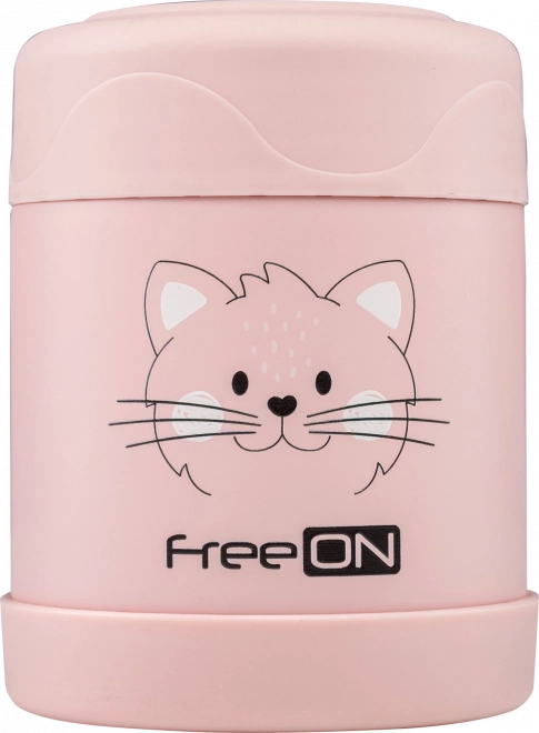 FreeON Termovposoda za hrano, nerjaveče jeklo 350 ml - roza