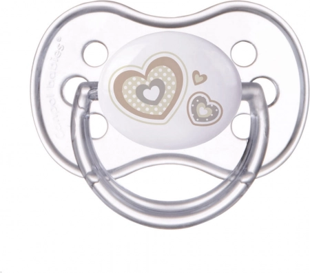 Canpol babies dudo 0–6 m, silikonski, simetričen, Newborn Baby – Bež