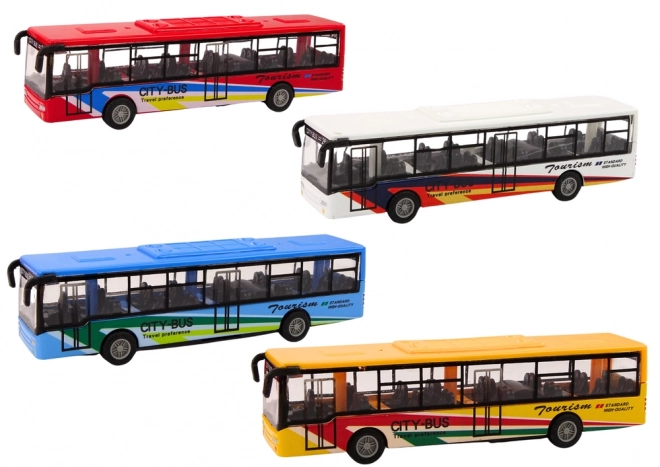 Kovinski mestni avtobus s trenjem pogonom 15cm