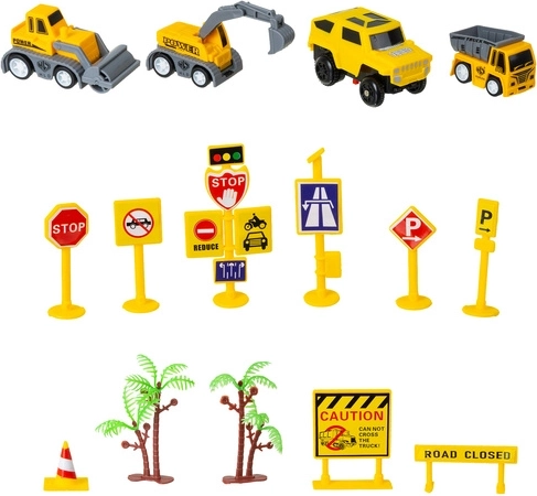 Gradbena vozila in realistični dodatki