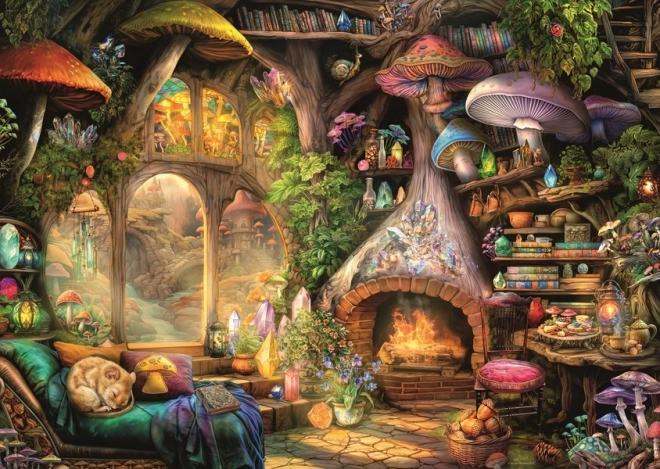 Ravensburger sestavljanka Gobova kočica 1000 kosov