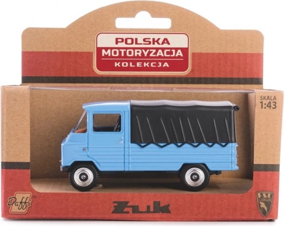 kovinski model dostavnika ŻUK PRL v merilu 1:43 – moder