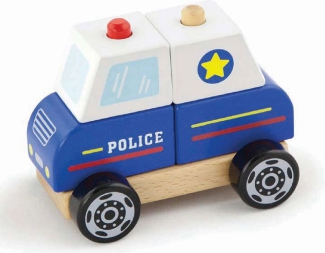 VIGA lesena sestavljanka Policija