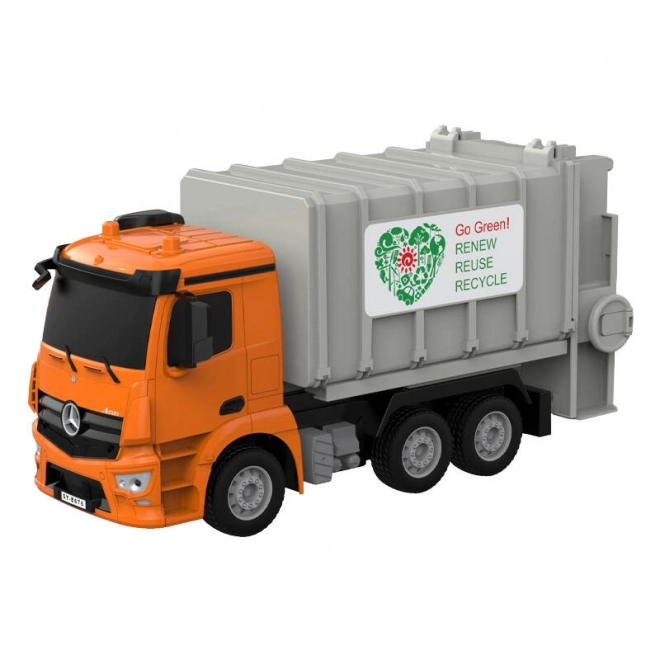 RC smetarsko vozilo na daljinsko upravljanje 1:26 Double Eagle (oranžna) Mercedes-Benz Antos E676-003