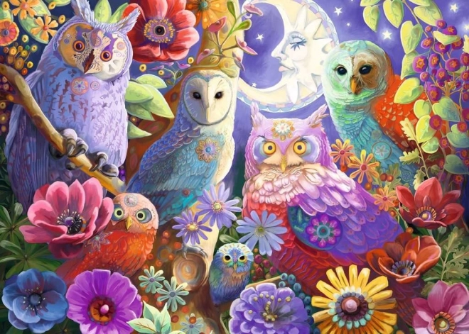 Ravensburger puzzle Nočne sove 300 kosov extra