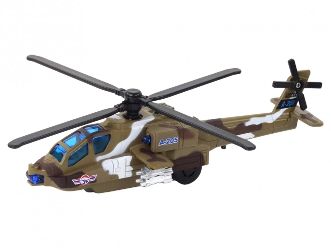 Vojaški helikopter Vojaški helikopter Aluminijasta zmes Zvočna osvetlitev