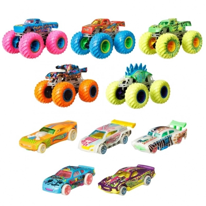 Hot Wheels Monster Trucki, ki svetijo v temi 10 kosov