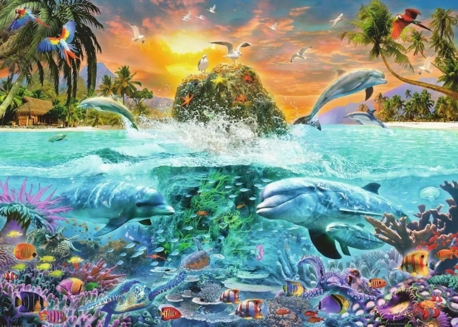 Ravensburger puzzle Podmorski otok 1000 koščkov