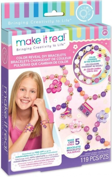 Make It Real komplet za izdelavo zapestnic, ki na soncu spreminjajo barvo