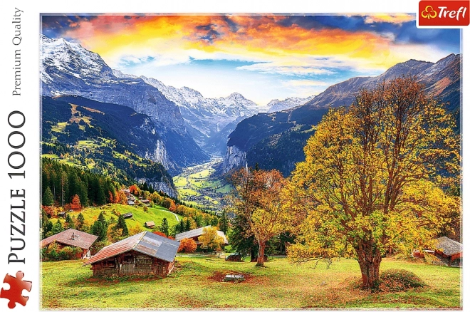 Sestavljanka Čudovita alpska vasica 1000 kosov