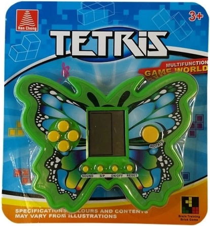 Elektronska igra Tetris – zeleni metulj