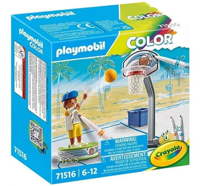 Playmobil Barvni Skater z košarkarsko žogo