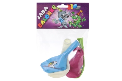 Okrogli baloni z motivom Samoroga - 4 kosi