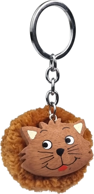 2KIDS TOYS leseni obesek za ključe s cofom – mačka