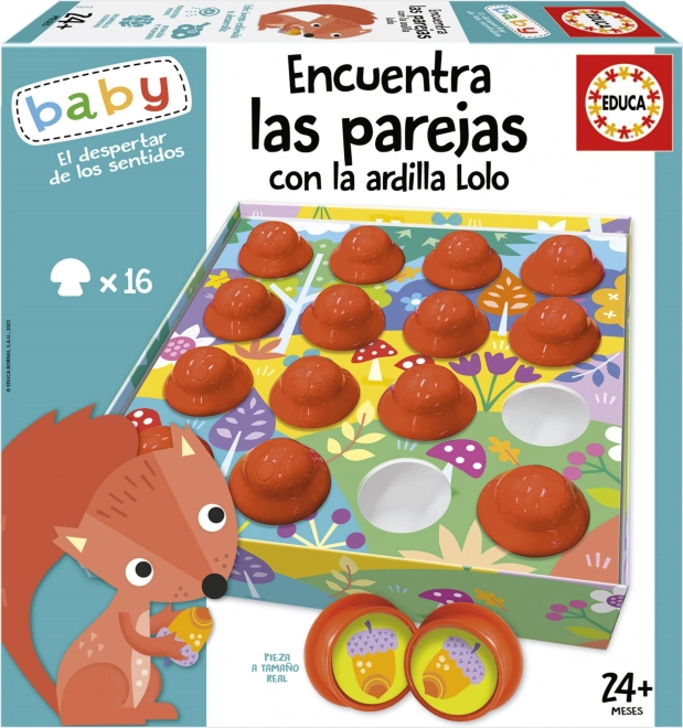 EDUCA Baby Poišči pare z veverico Lolo