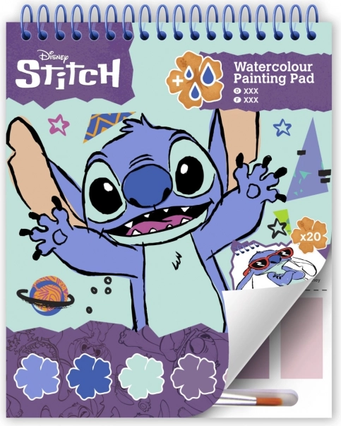 Lilo in Stitch blok z barvankami in barvami
