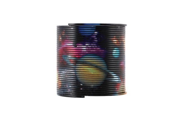 Spirala/fedr vesolje plast premer 6,5cm 2 barvi v škatlici 7x7x7cm