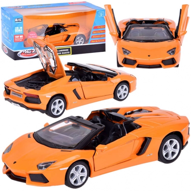 Kovinski model avtomobila Lamborghini Aventador Roadster 1:32 interaktivni