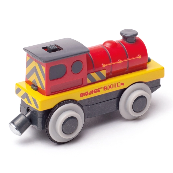 Bigjigs Rail Električna lokomotiva Rdeči silak