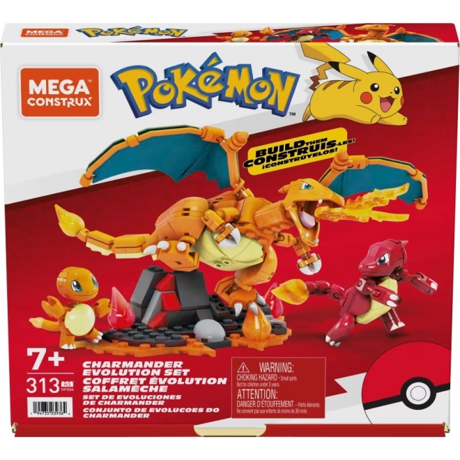Gradbeni set Mega Construx Pokémon Evolucija Charmanderja
