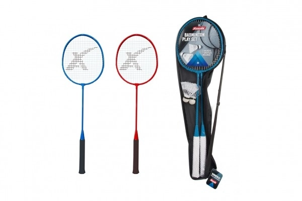 Set loparjev in koškov za badminton v etuiju