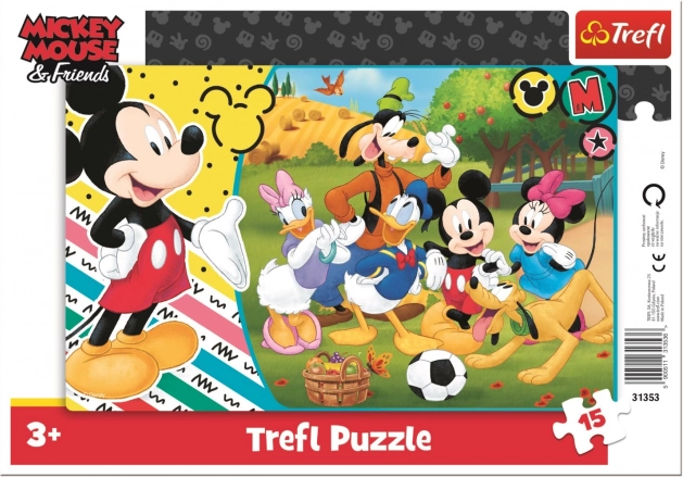 Sestavljanka TREFL Mickey Mouse na podeželju 15 kosov