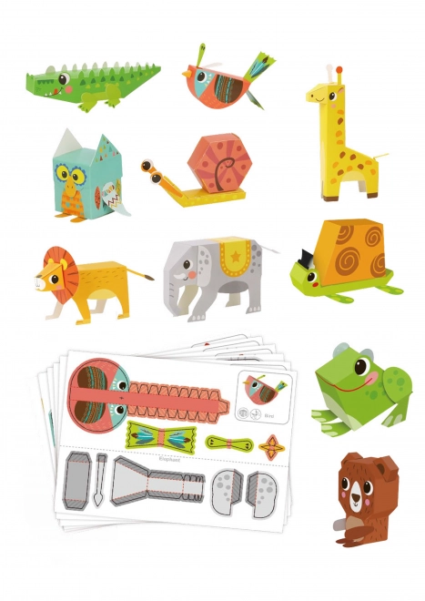 Woopie art&fun ustvarjalni set origami 3D živali
