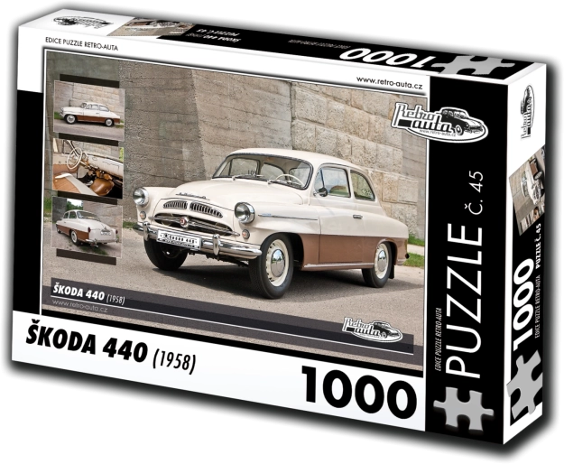 retro avtomobilske sestavljanke škoda 440 (1958) 1000 koščkov