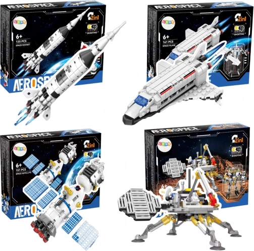 Gradbeni set Aerospace 2v1 – marsovski lander in vesoljski robot, 146 delov