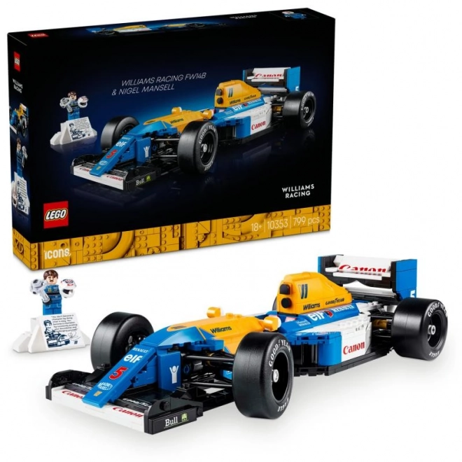 LEGO Ikone 10353 Williams Racing FW14B z Nigelom Mansellom