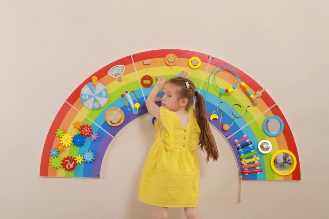 Lesen stenski montessori panel - mavrica