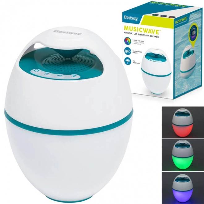Bestway plavajoči zvočnik MusicWave z Bluetooth in LED lučjo