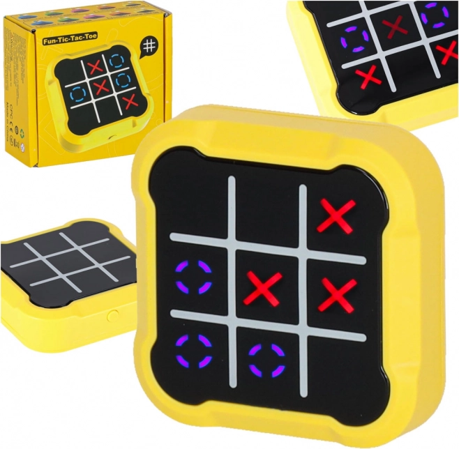 Prenosna elektronska igra OXO rumena