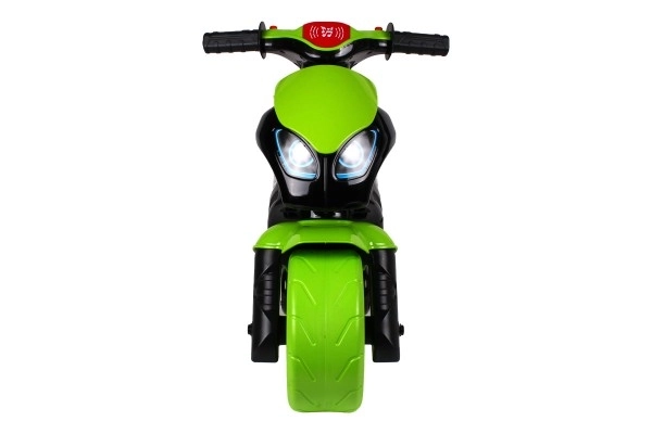 Poganjalec motor zeleno-črna plast na baterije s svetlobo in zvokom v vrečki 36x53x74cm