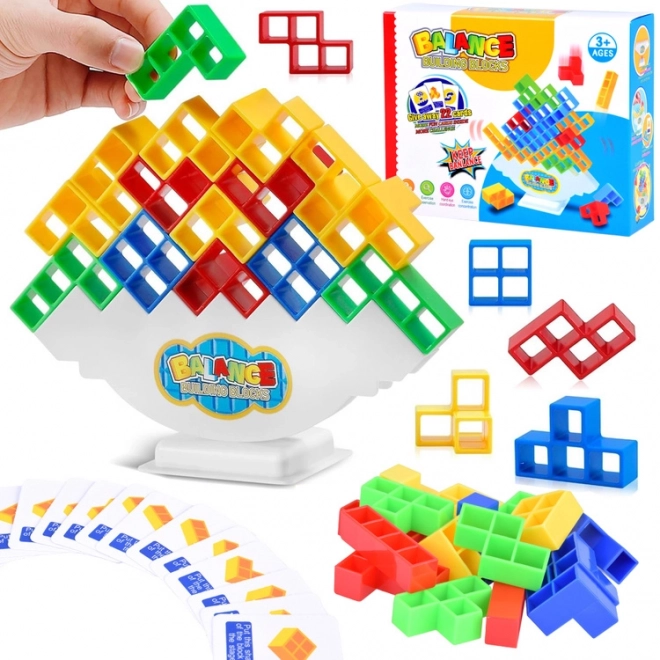 Gradbeni komplet Tetris 3D igra balansirni stolp