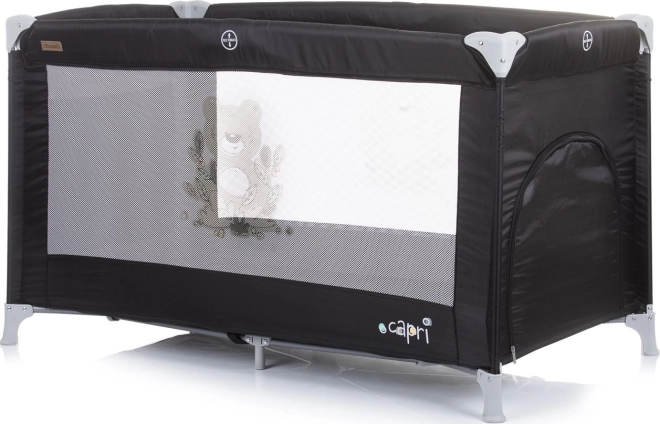 Potovalna posteljica Capri CHIPOLINO – Ebony