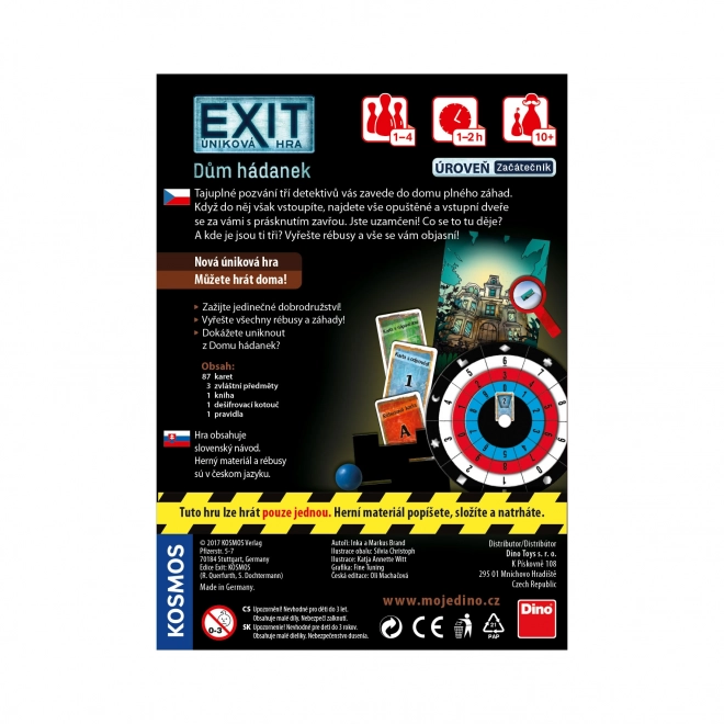 DINO EXIT Pobeg igra: Hiša ugank