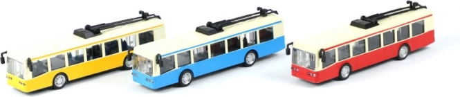 Igrača - Zabavni trolejbus s funkcijo Pull Back