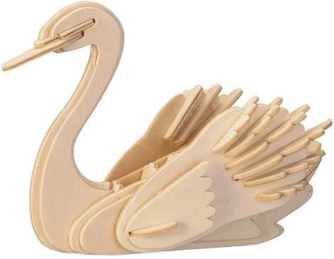 Woodcraft lesene 3D sestavljanke – labod